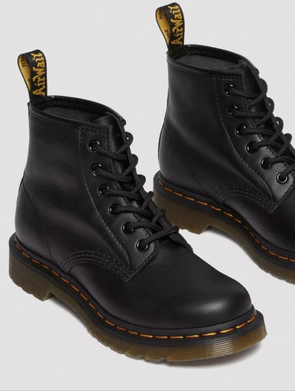 Dr Martens 101 Virginia Leather Ankle Boot Women's Black Size 9 - Picture 2 of 8